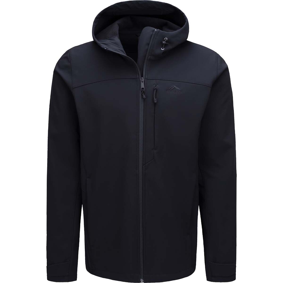 Macpac Men's Sabre Hooded Softshell Jacket Black XS, Black, bcf_hi-res