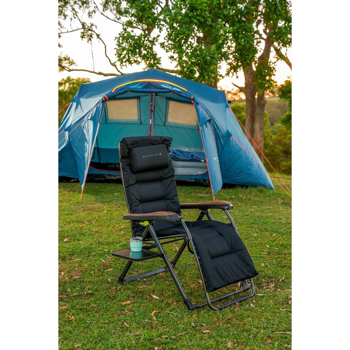 Wanderer Luxury Padded Lounger 180kg, , bcf_hi-res