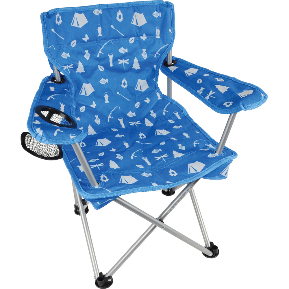 wanderer kids' camping fun camp chair blue