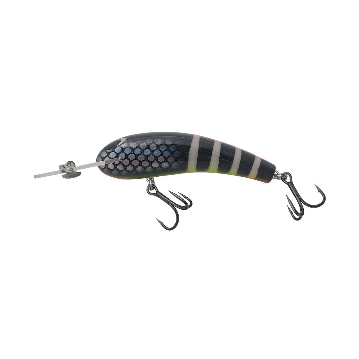 Warlock Native Lolly Hardy Body Lure 90mm 2.5m Black Scale, Black Scale, bcf_hi-res