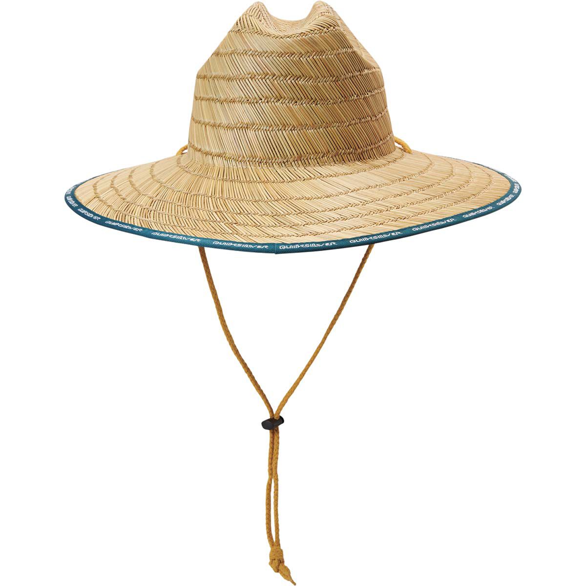 Quiksilver Waterman Dredged Straw Hat, Majolica Blue, bcf_hi-res