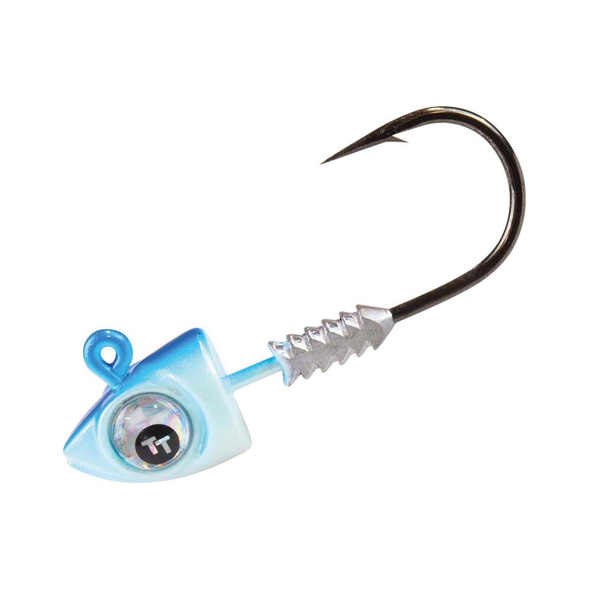 TT Big Eyez Jig Head 1/6oz 3/0 Pearl Blue Silver Eyez, Pearl Blue Silver Eyez, bcf_hi-res