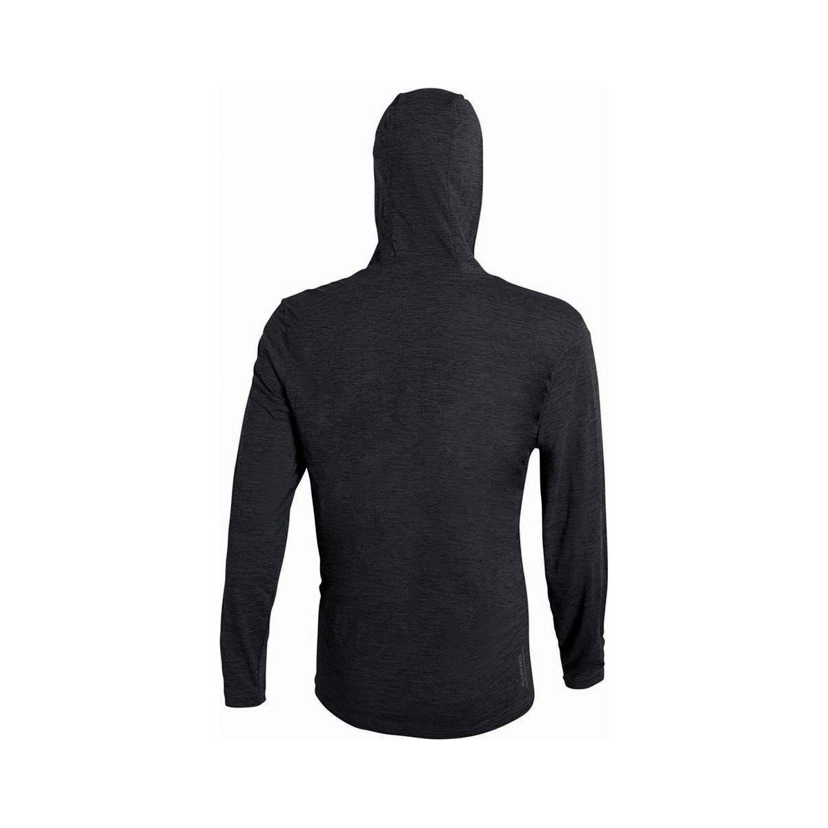 Florence Men's Airtrex Long Sleeve Hooded Shirt Heather Charcoal S, Heather Charcoal, bcf_hi-res