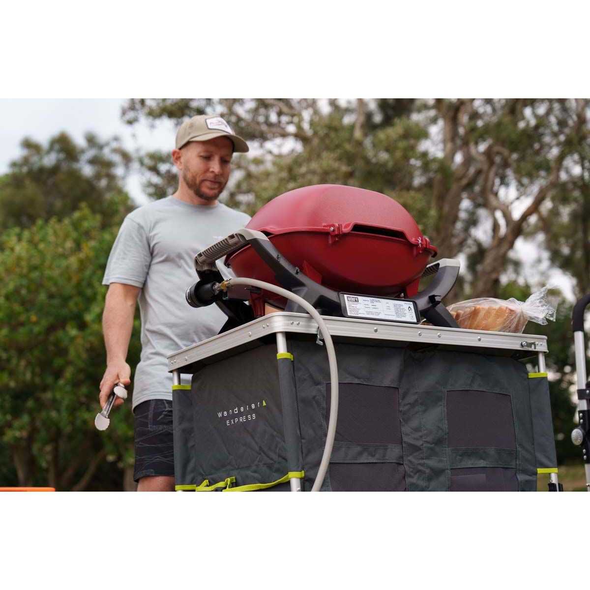 Weber Baby Q Flame Red (Q1000N) LP BBQ, , bcf_hi-res