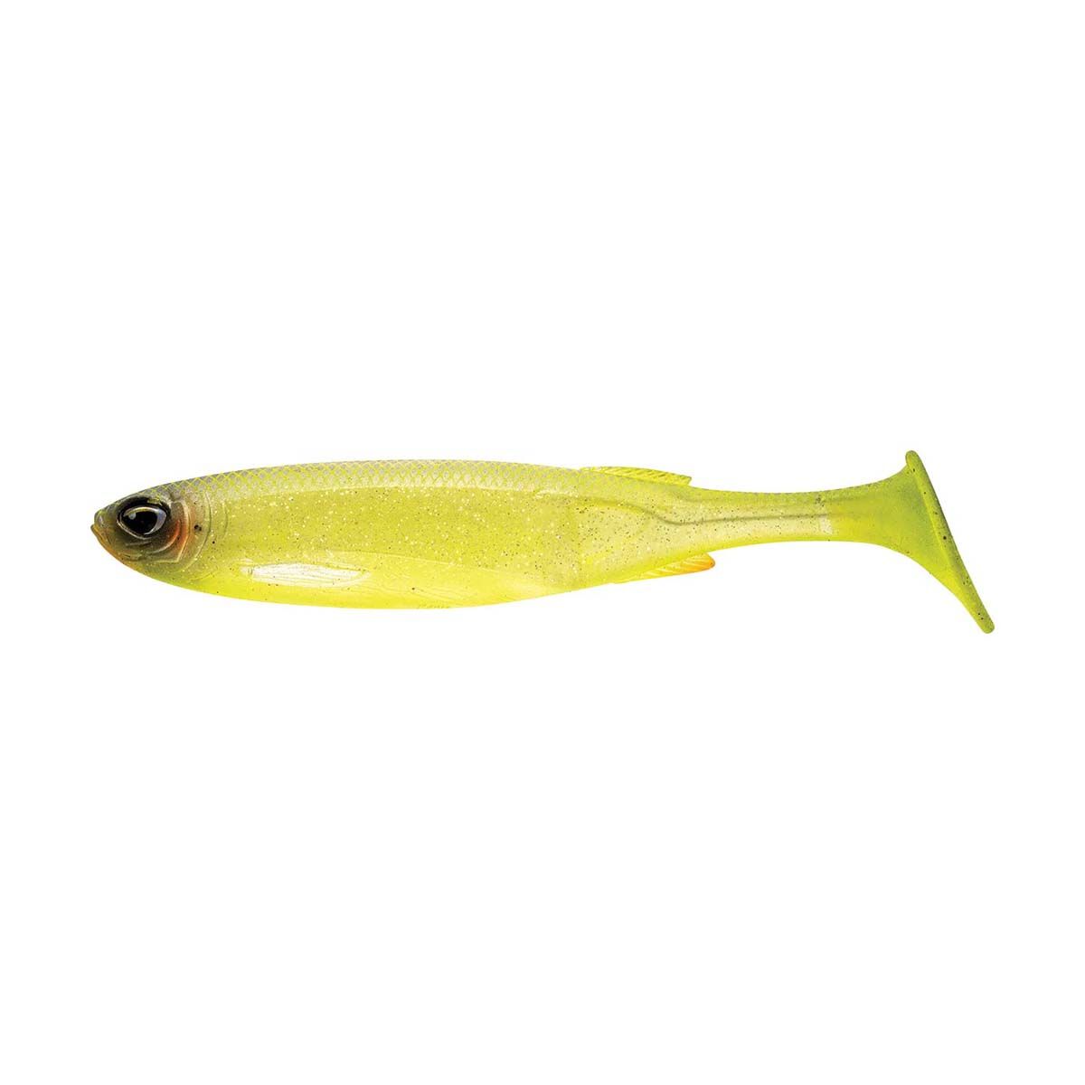 Nomad Live Ops Maniax Paddle Tail Unrigged Soft Plastic Lure 8in Chartreuse UV, Chartreuse UV, bcf_hi-res