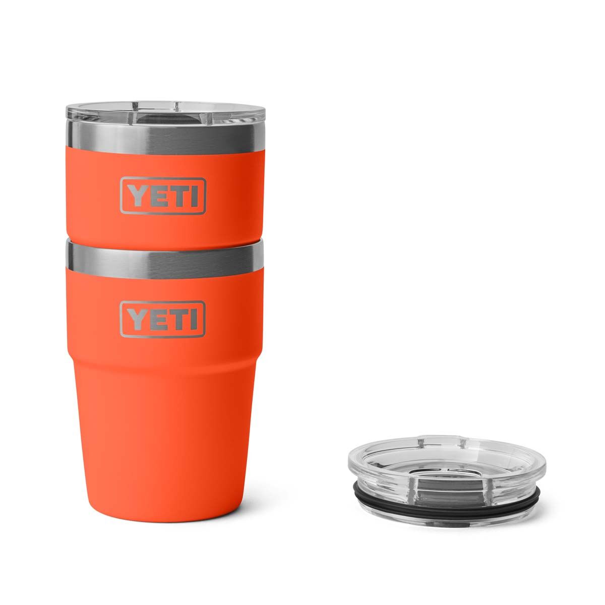 YETI&reg; Rambler&reg; Stackable Cup 16 oz (473ml) Papaya, Papaya, bcf_hi-res