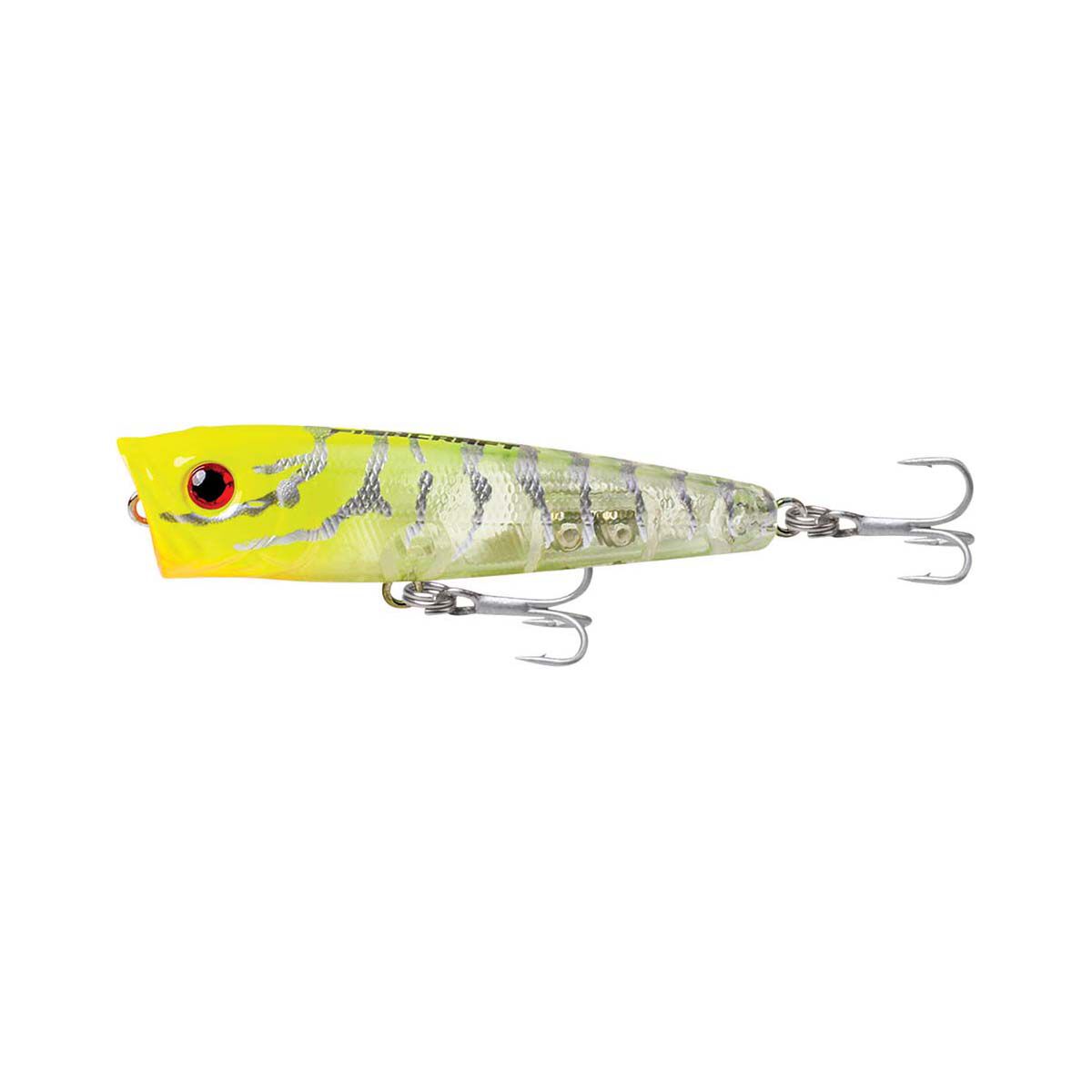 Fishcraft Snoop Pop Surface Lure 65mm Chartreuse UV Tiger, Chartreuse UV Tiger, bcf_hi-res