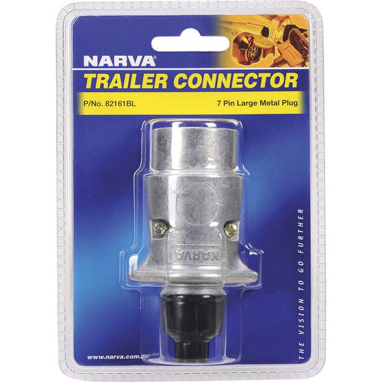 Narva 7 Pin Large Round Metal Trailer Plug, , bcf_hi-res