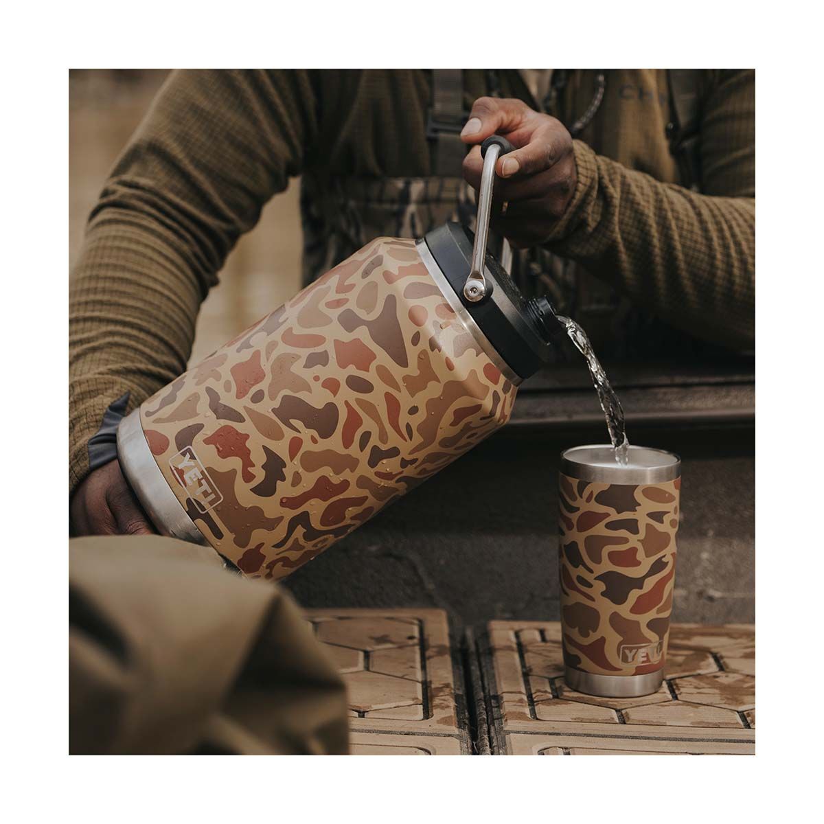 YETI Rambler&reg; One Gallon Jug 3.7L Wetlands Camo, Wetlands Camo, bcf_hi-res