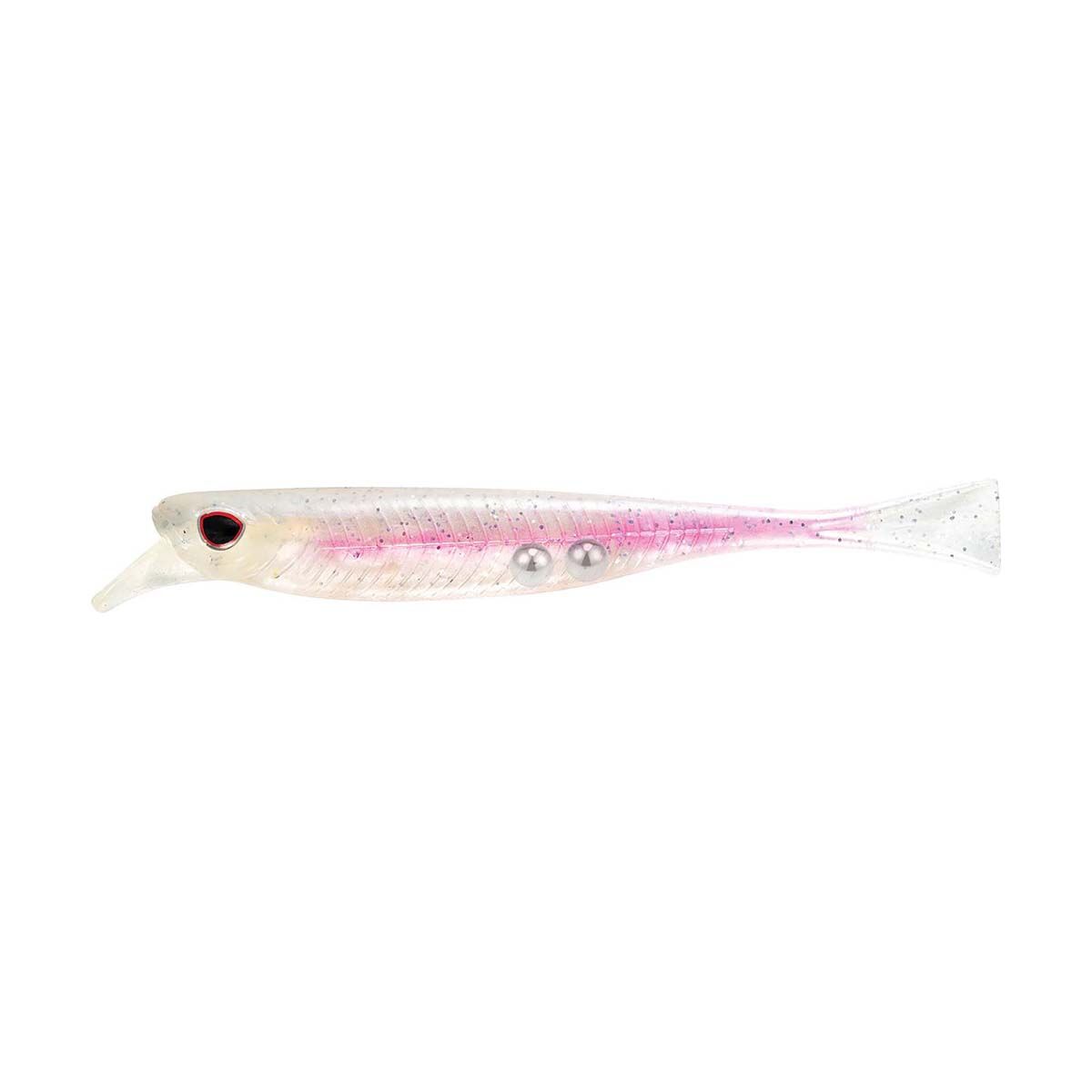 Nomad Live Ops Delta Minnow Soft Plastic Lure 4.5in Ice, Ice, bcf_hi-res
