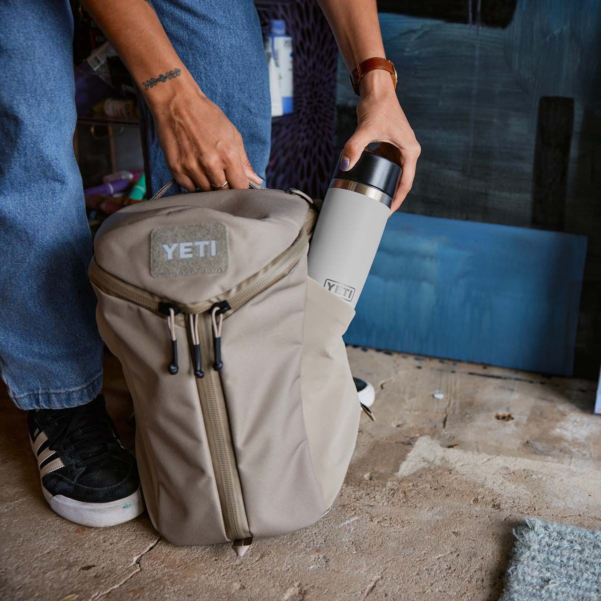 YETI&reg; Rambler&reg; Travel Bottle 12 oz ( 354ml) Taupe, Taupe, bcf_hi-res