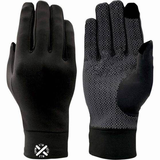 XTM Unisex Arctic Liner Gloves, Black, bcf_hi-res