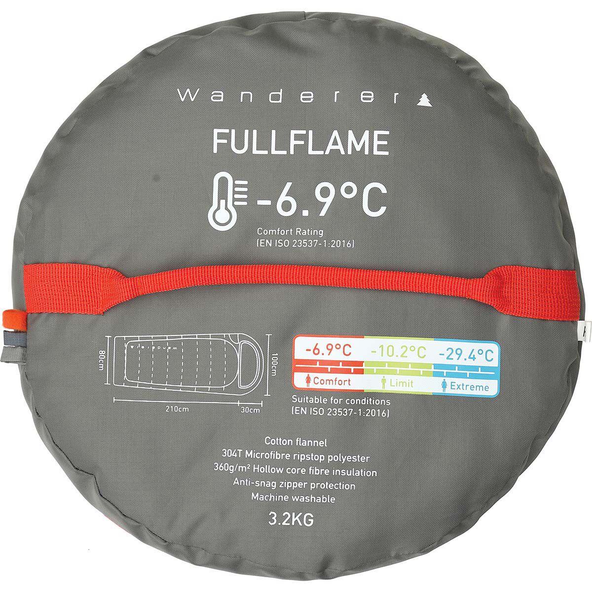Wanderer FullFlame -6.9&deg;C Hooded Sleeping Bag, , bcf_hi-res