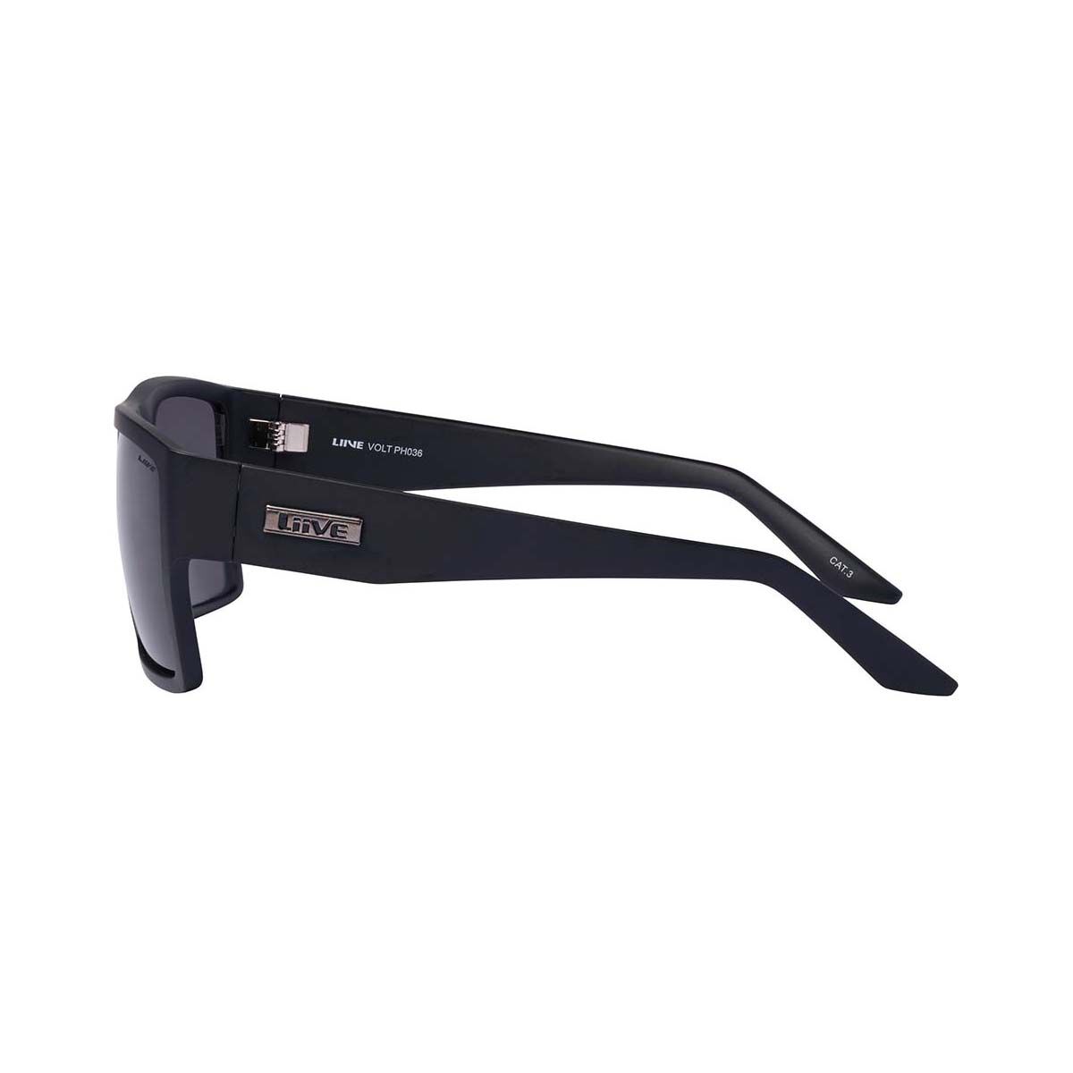Liive Men&rsquo;s Volt Sunglasses Matt Black with Grey Lens, , bcf_hi-res