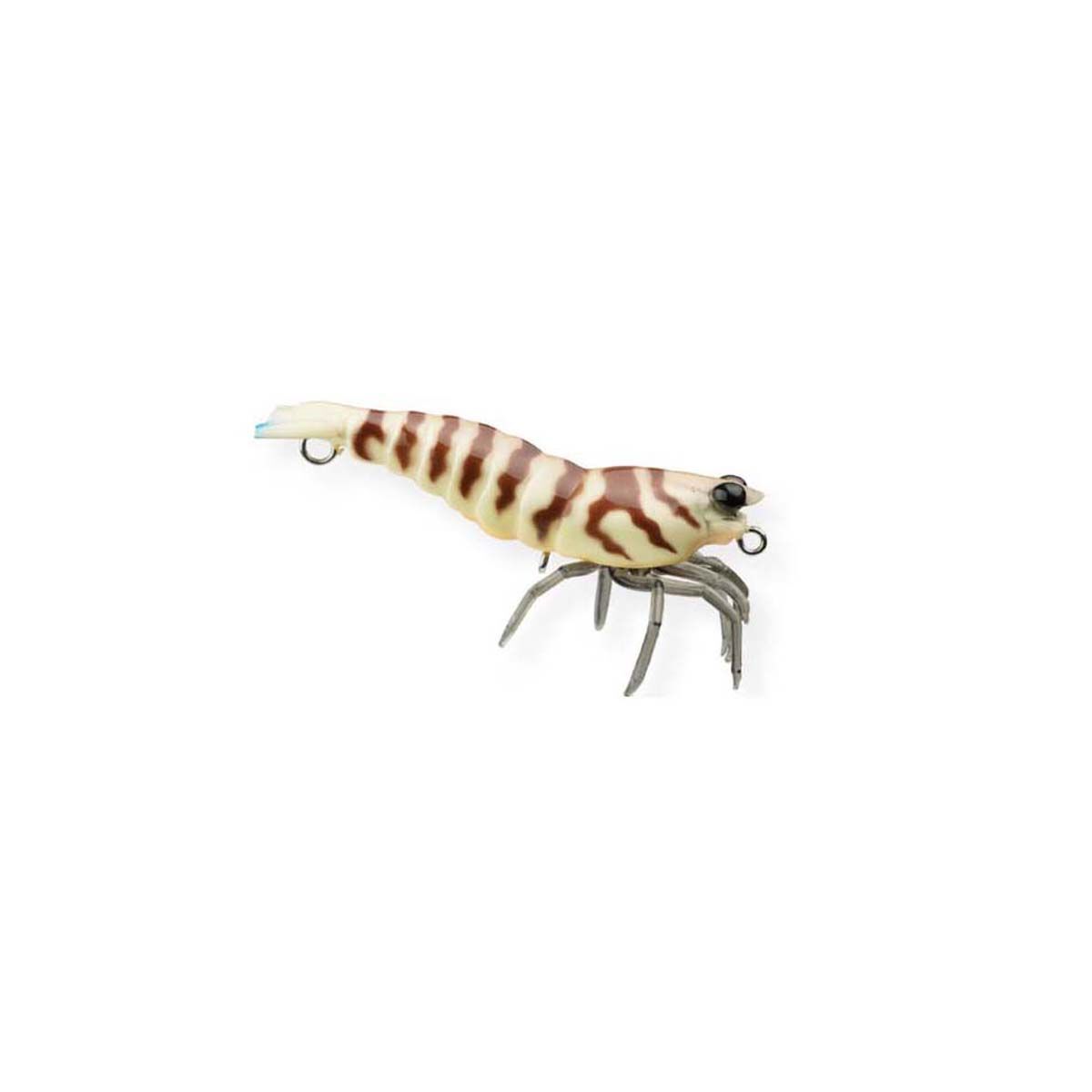 Pro Lure Hybrid Shrimp Surface Lure 58mm White Tiger, White Tiger, bcf_hi-res