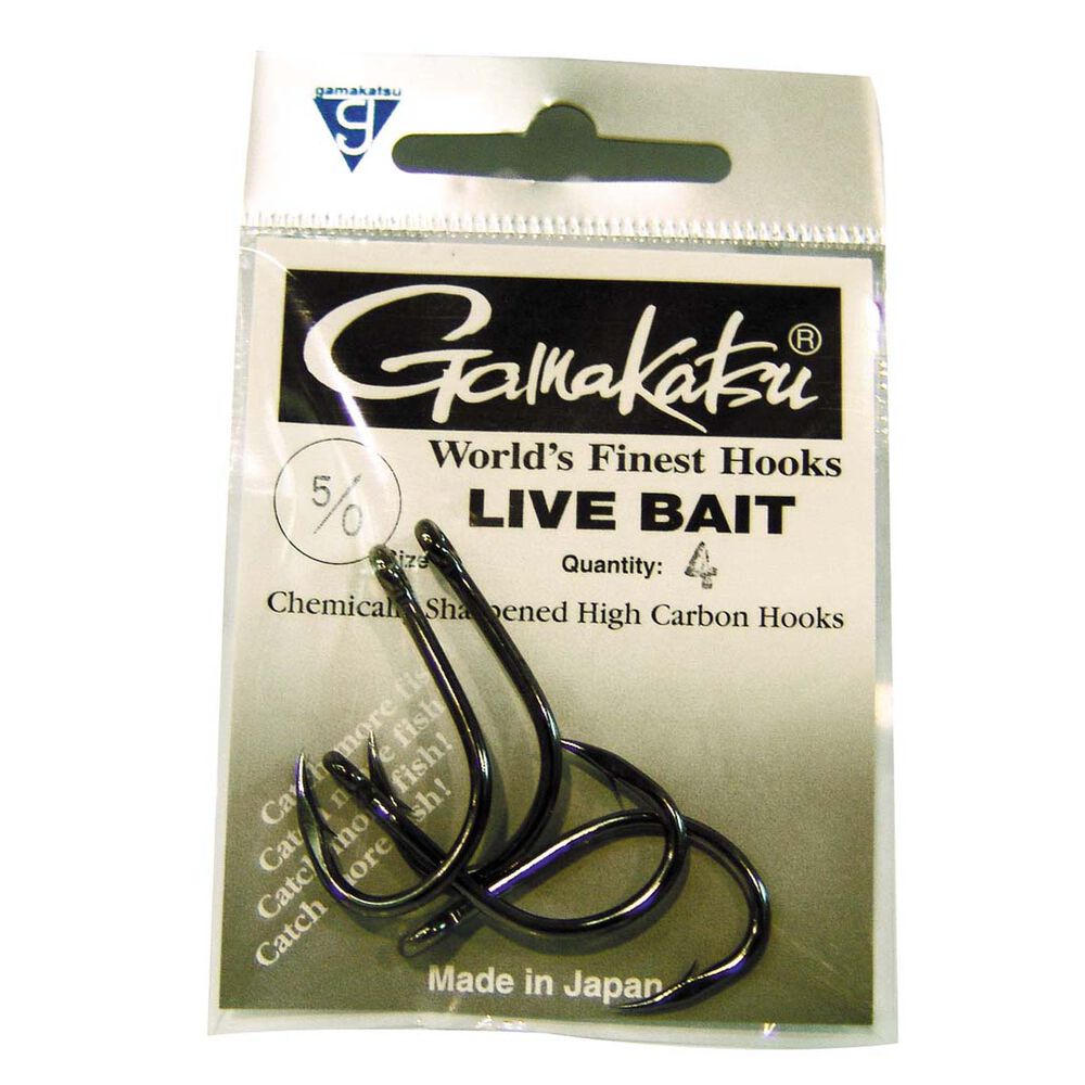 Gamakatsu Live Bait Hooks 6 / 0 4 Pack