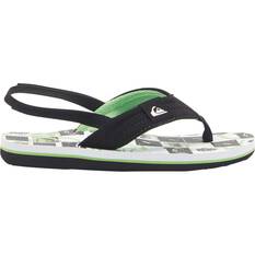 Quiksilver Kids Molokai Layback Thongs, Black / White, bcf_hi-res