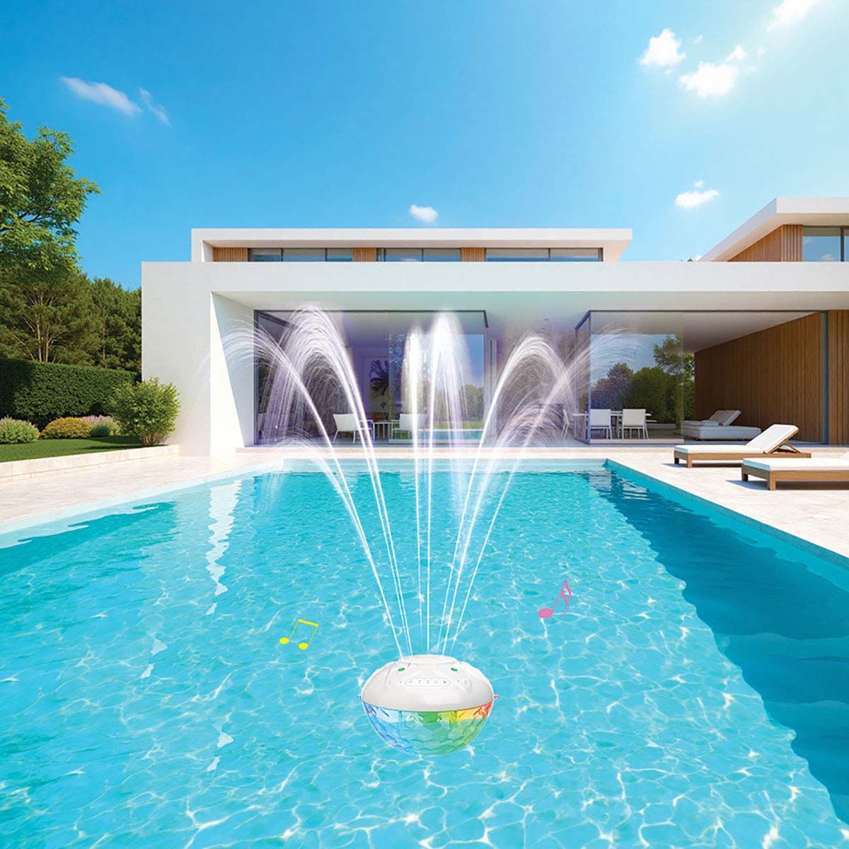 Spire Floating Light Up Bluetooth Speaker with Fountain, , bcf_hi-res