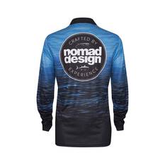 Nomad Men's Swell Collared Fishing Jersey, Cyan, bcf_hi-res