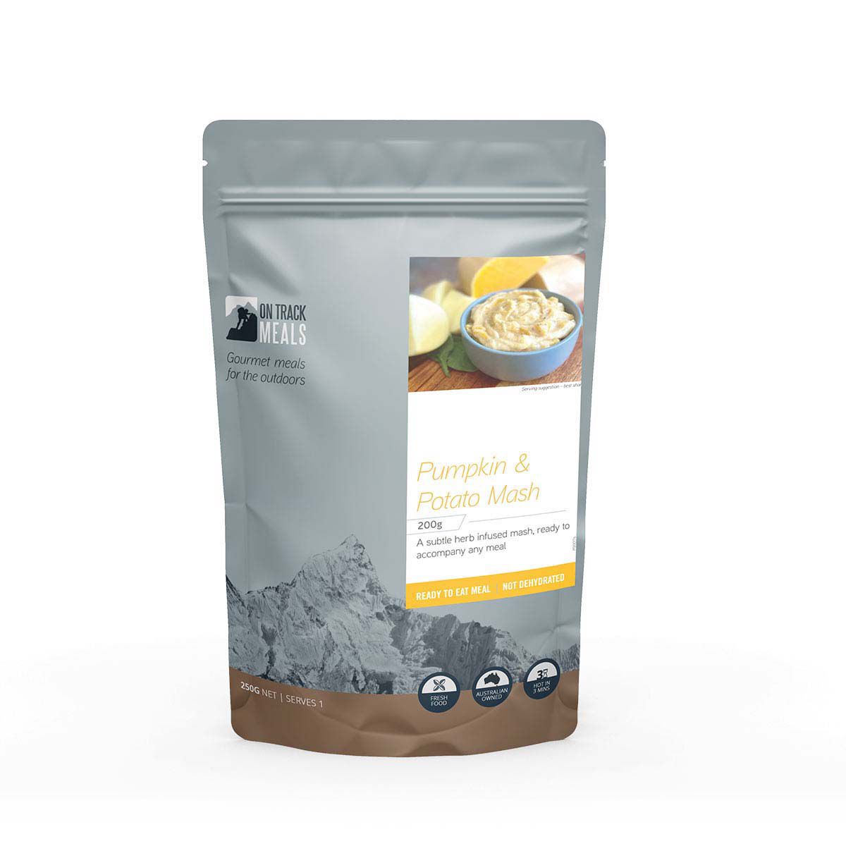 On Track Meals Pumpkin & Potato Mash 200g, , bcf_hi-res