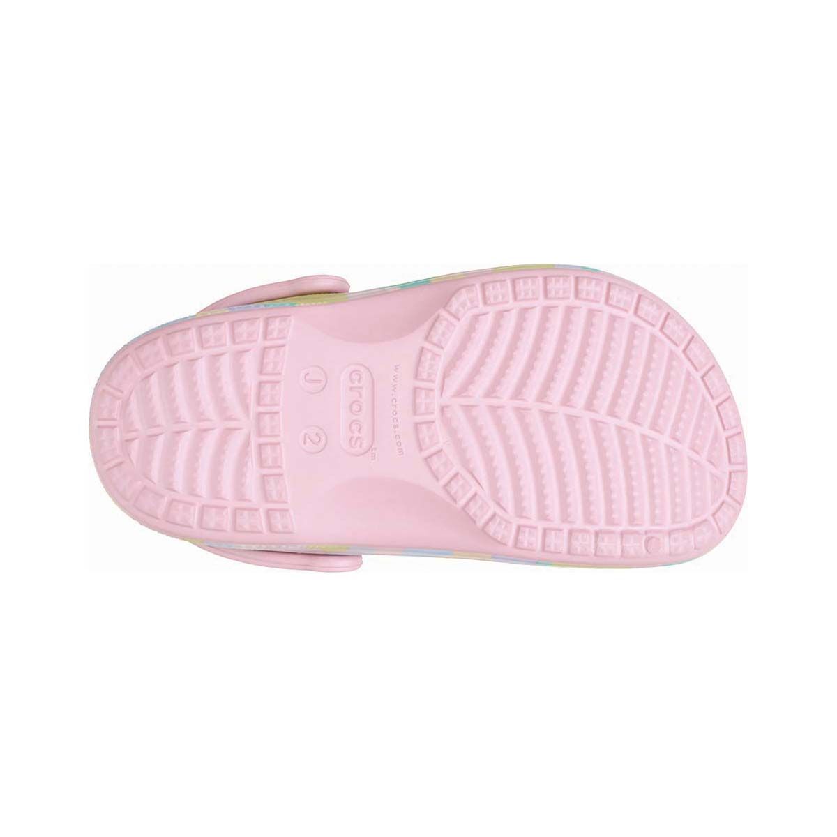 Crocs Kids' Baya Seasonal Printed Clogs, Petal Pink, bcf_hi-res