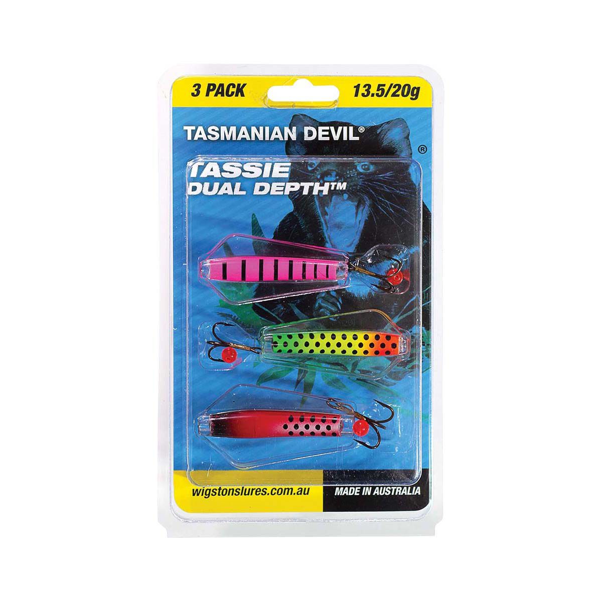 Wigston Tassie Devil Hard Body Lure 13.5g and 20g, , bcf_hi-res