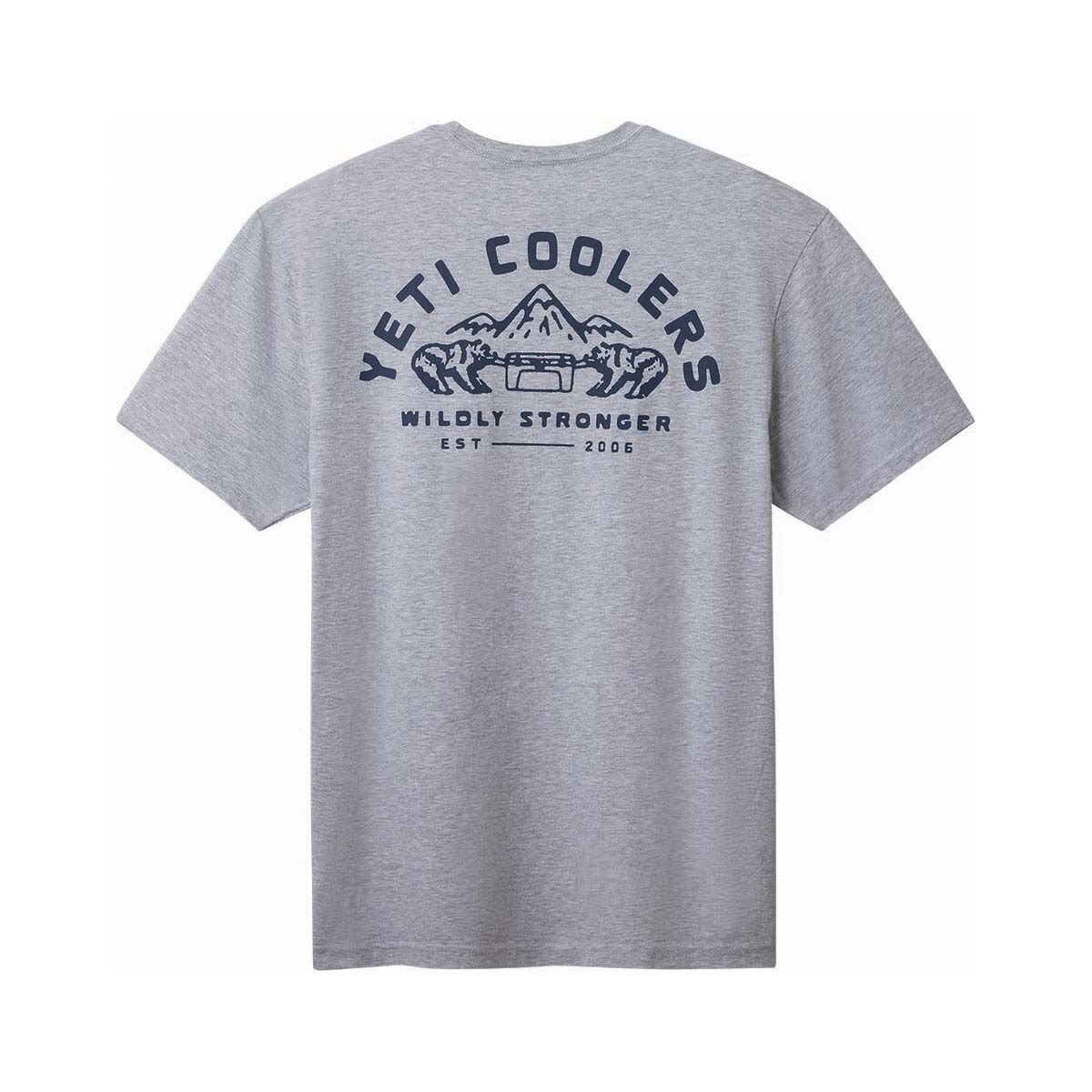 YETI Coolers&reg; Men&rsquo;s Wildly Stronger Short Sleeve Tee Grey S, Grey, bcf_hi-res