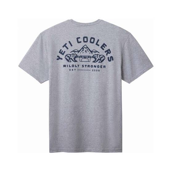 YETI Coolers® Men’s Wildly Stronger Short Sleeve Tee, Grey, bcf_hi-res