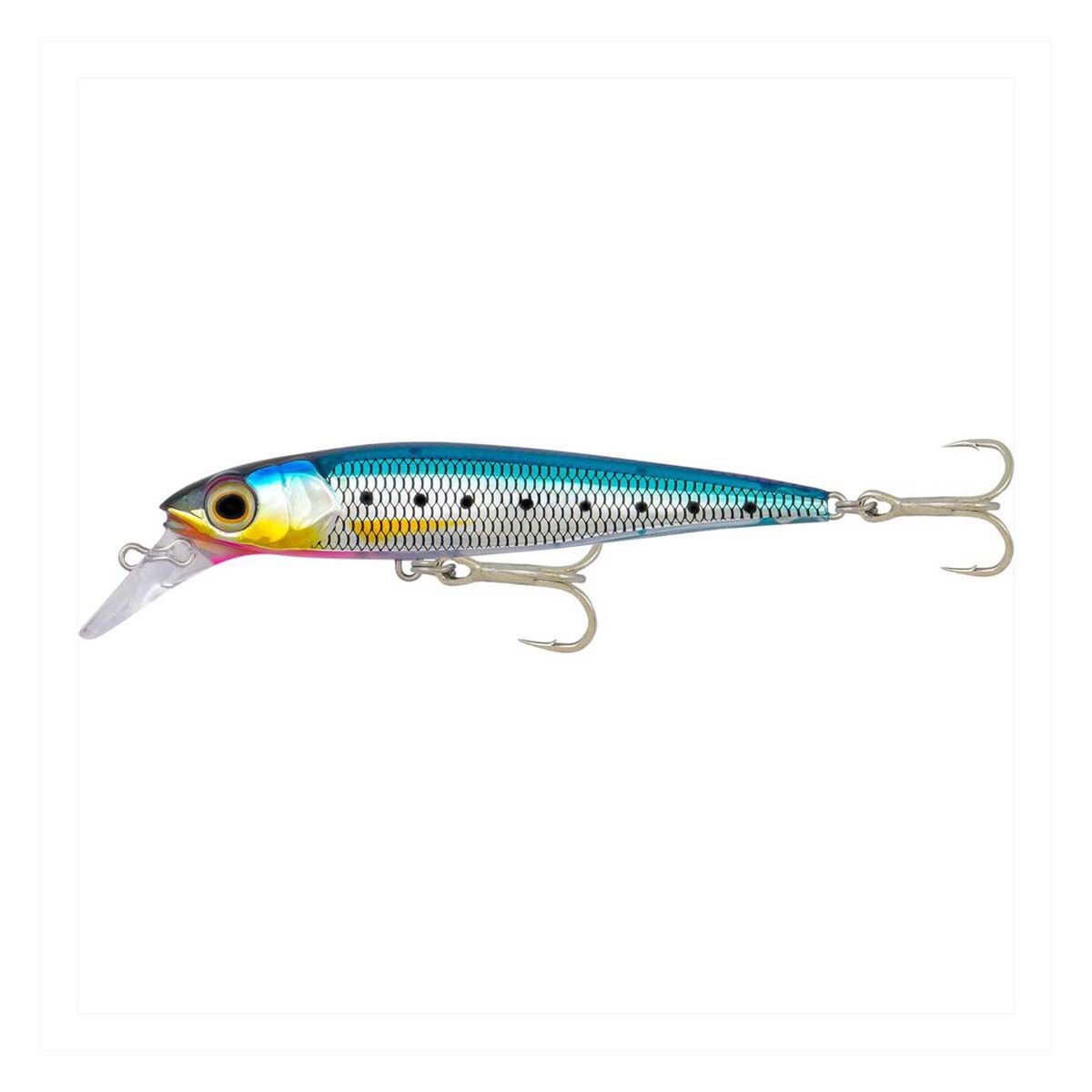 Samaki Pacemaker Cast Minnow Hard Body Lure 110mm Blue Pink Silver, Blue Pink Silver, bcf_hi-res
