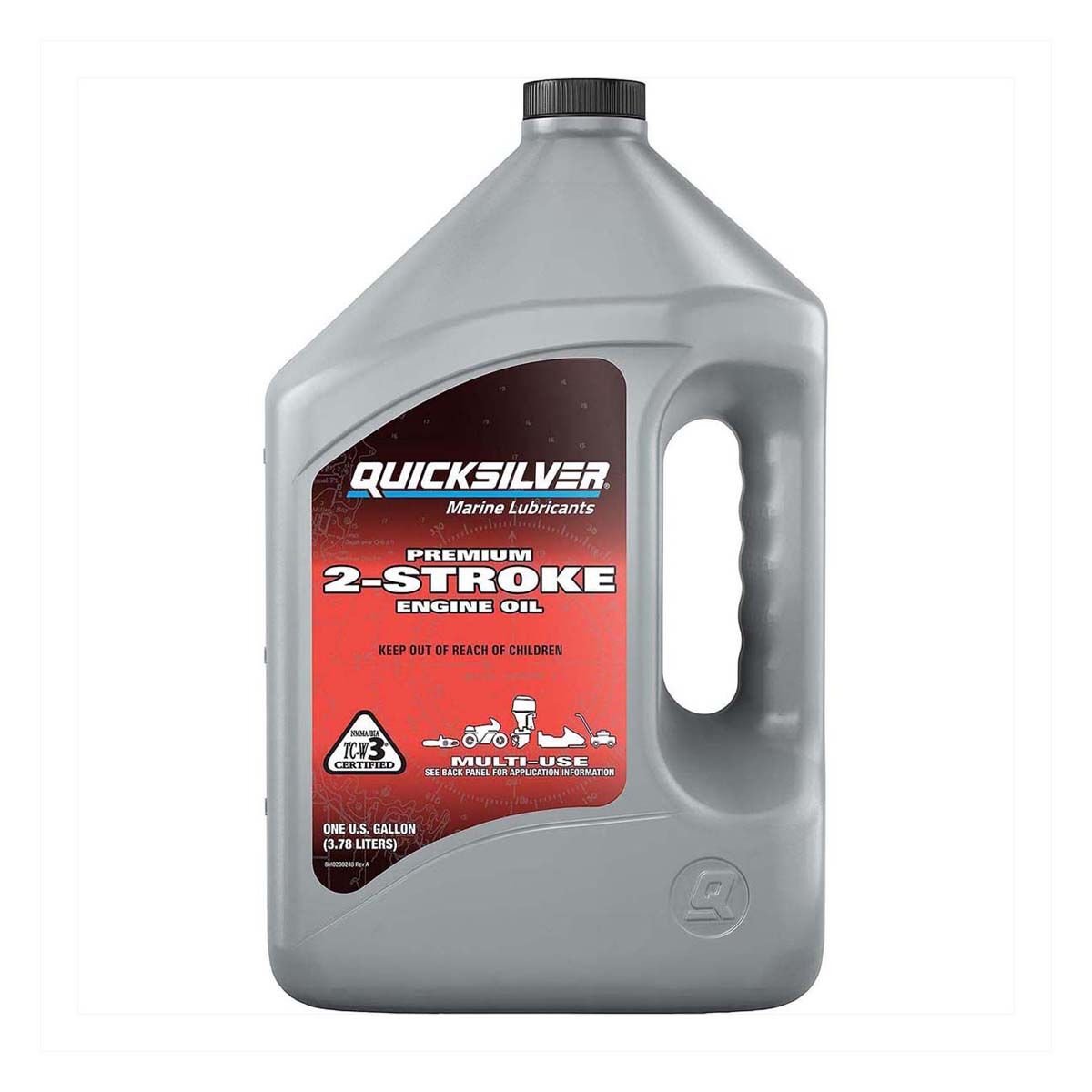 Quicksilver Oil Outboard Oil 2 Cycle 3.78L, , bcf_hi-res