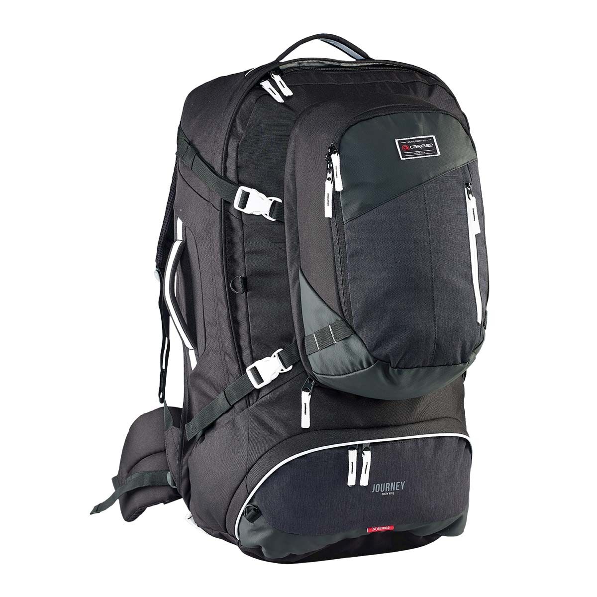 Caribee Journey 65L Travel Pack Black, , bcf_hi-res