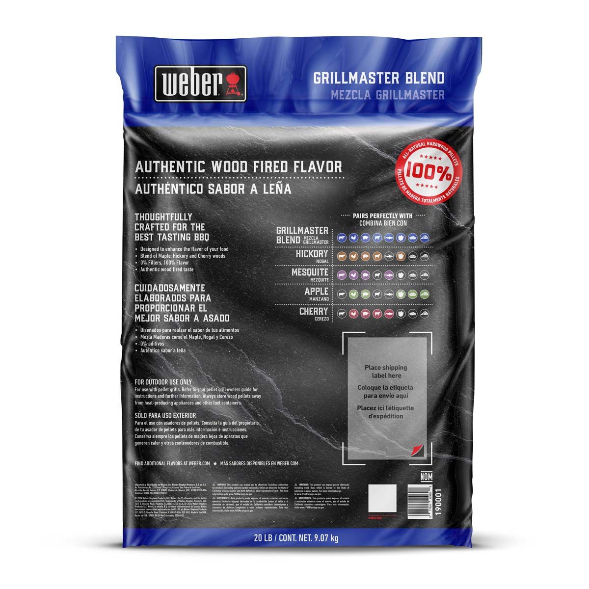 Weber Grillmaster Hardwood Smoking Pellets, , bcf_hi-res