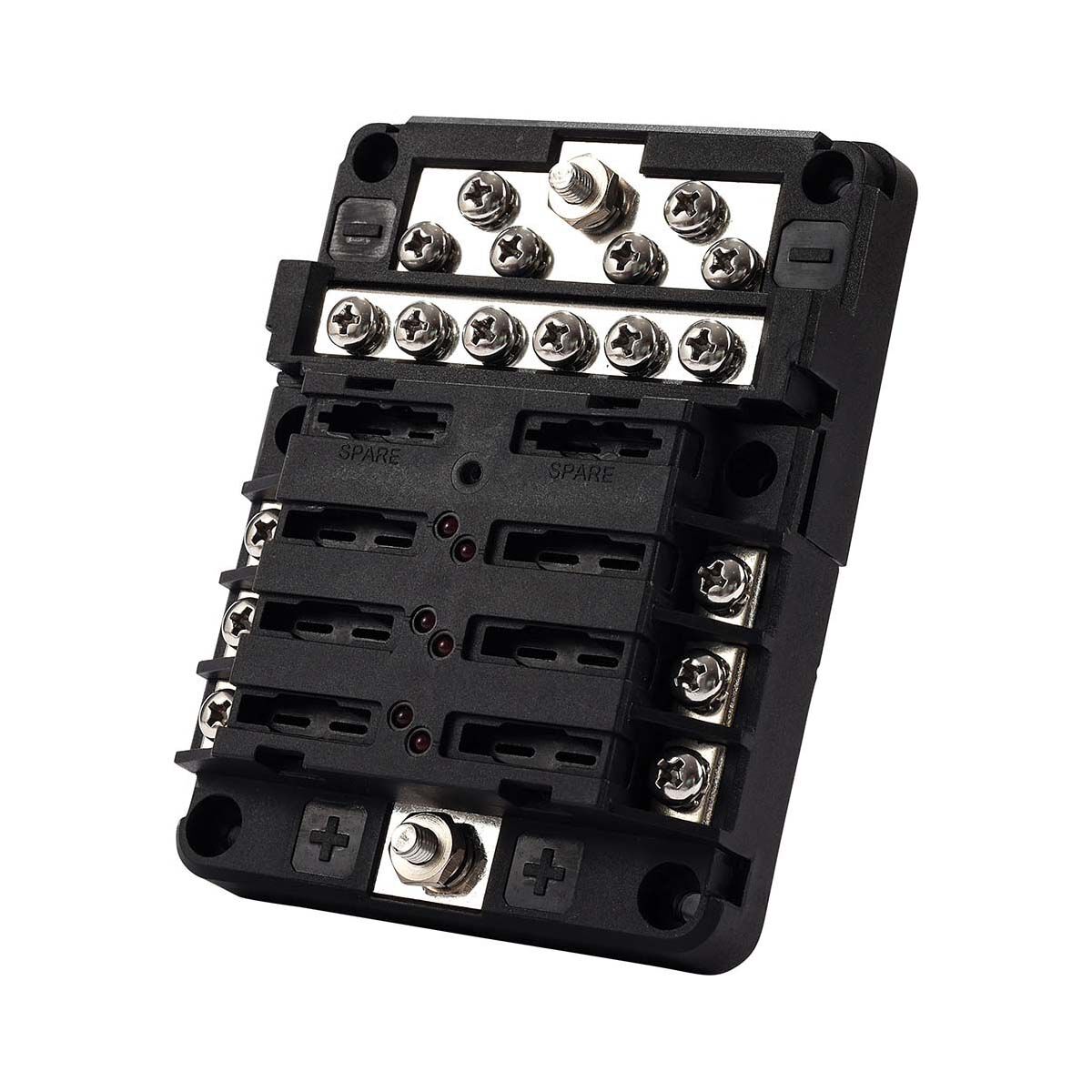 Bowline Fuse Block 6 Gang Black BCF