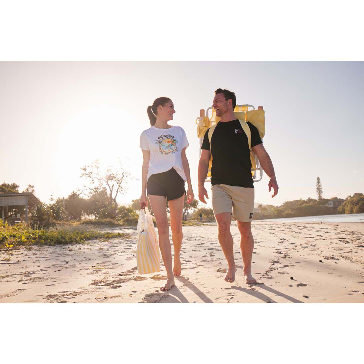 Wanderer Yellow Stripe Cooler Tote Bag, , bcf_hi-res