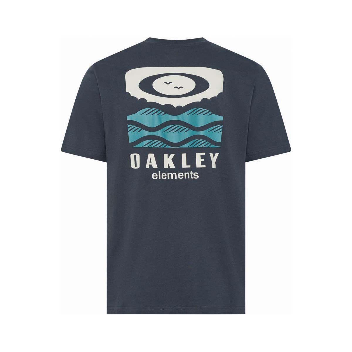 Oakley Men&rsquo;s Elements Waves Short Sleeve Tech Tee, Graphite, bcf_hi-res