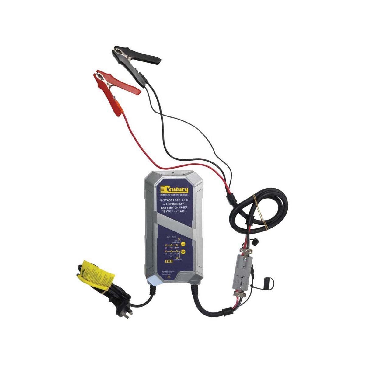 Century CC1225-XLi 12V 2/15/25A 9 Stage Lithium Battery Charger, , bcf_hi-res