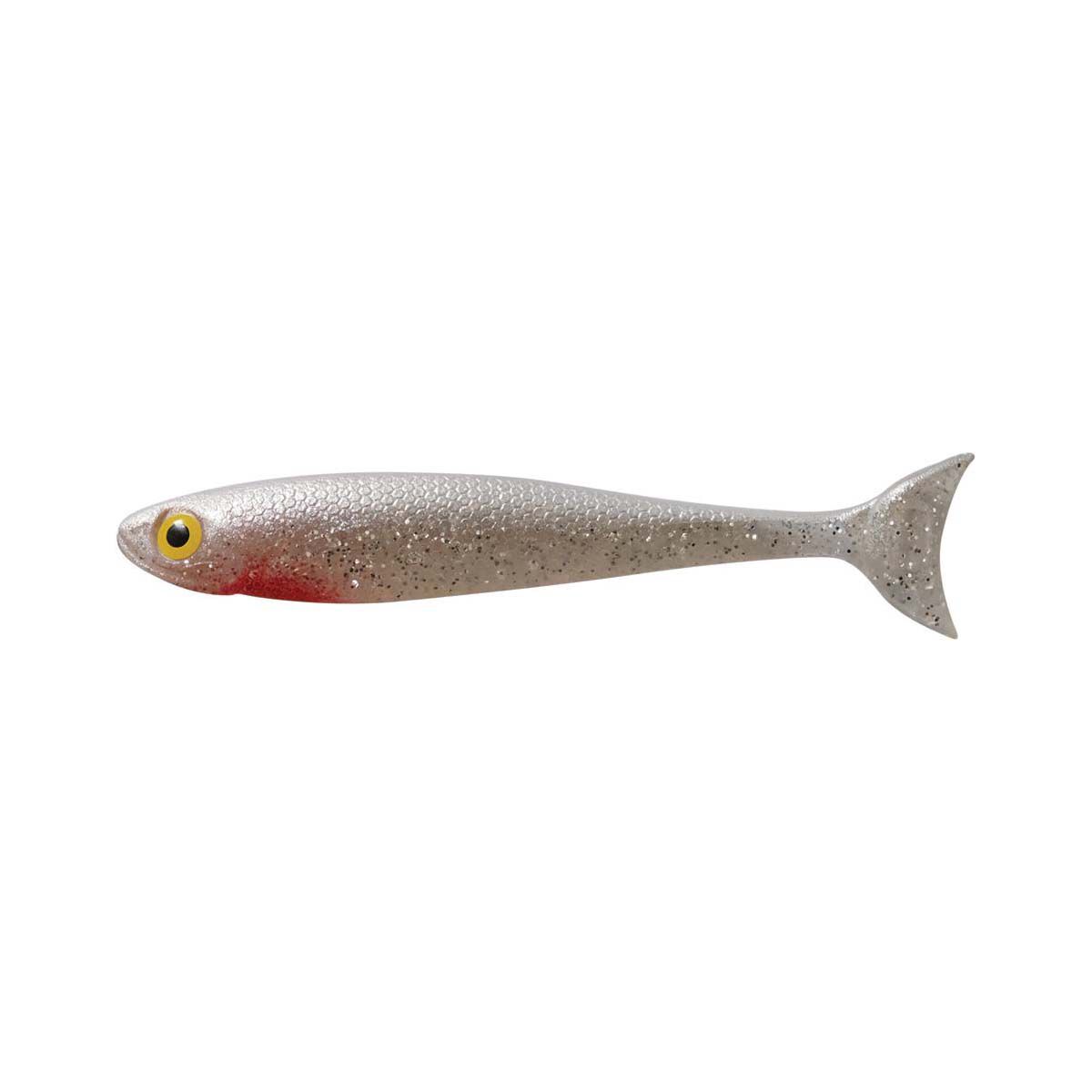 Bite Me Barra Wedgies Soft Plastic Lure 5in White Flash, White Flash, bcf_hi-res