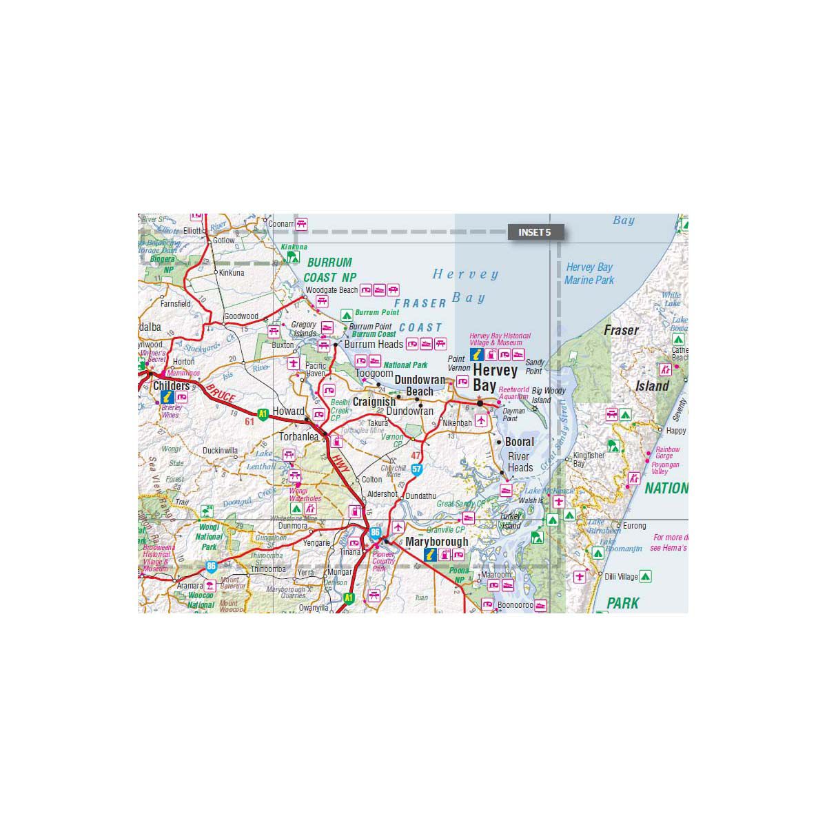 Hema Map Central Queensland Map, , bcf_hi-res