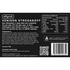 Offgrid Venison Stroganoff Heat and Eat Meal 250g, , bcf_hi-res