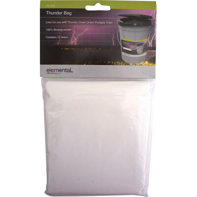 Biodegradable camping toilet outlet bags