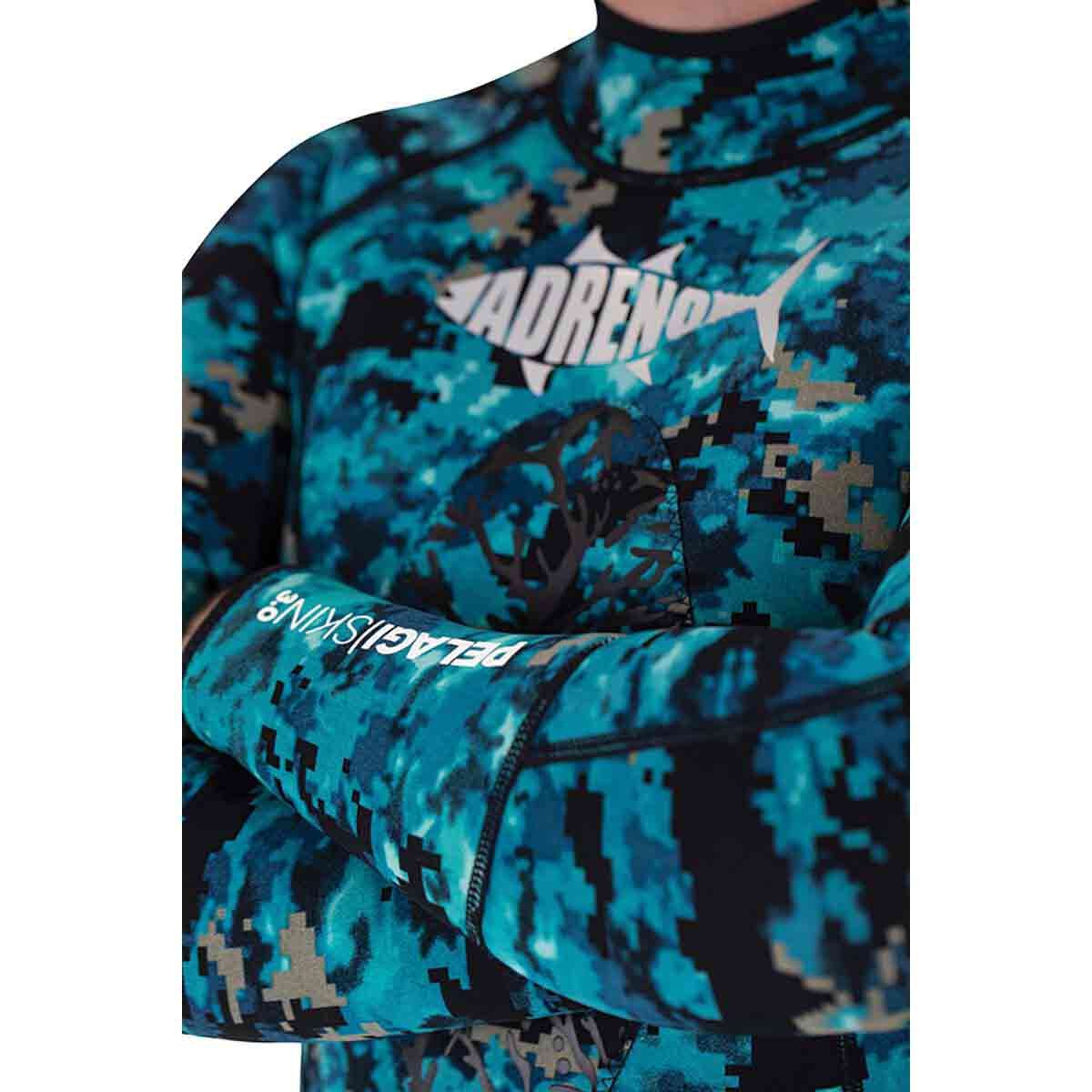 Adreno Men's Pelagi-Skin Steamer Wetsuit 3mm, Blue, bcf_hi-res