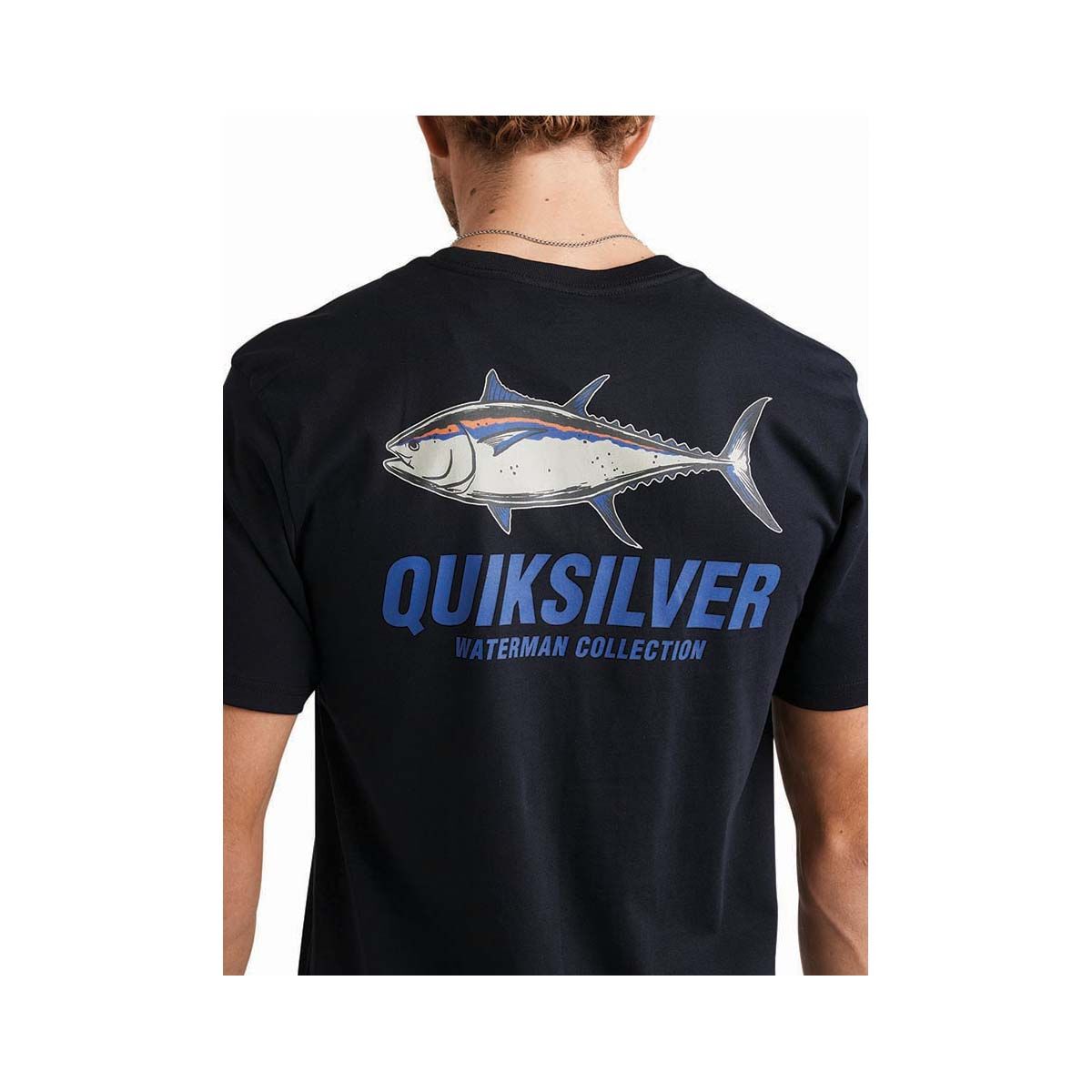 Quiksilver Men's Slack Tide Short Sleeve Tee, Black, bcf_hi-res