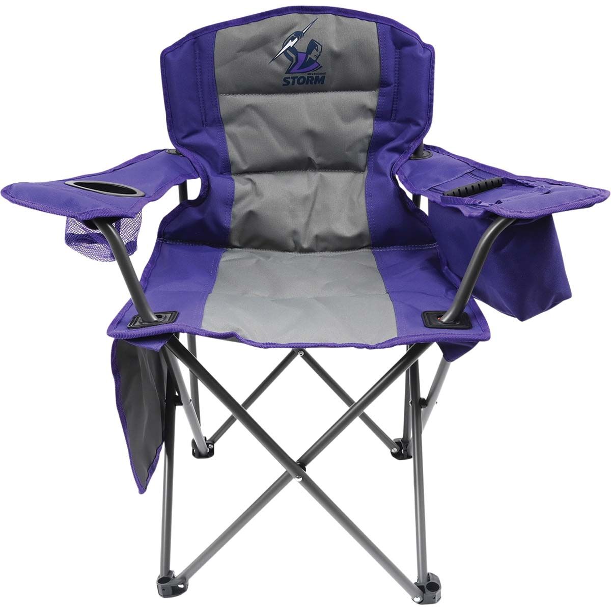 NRL Melbourne Storm Kids Camp Chair 70kg, , bcf_hi-res