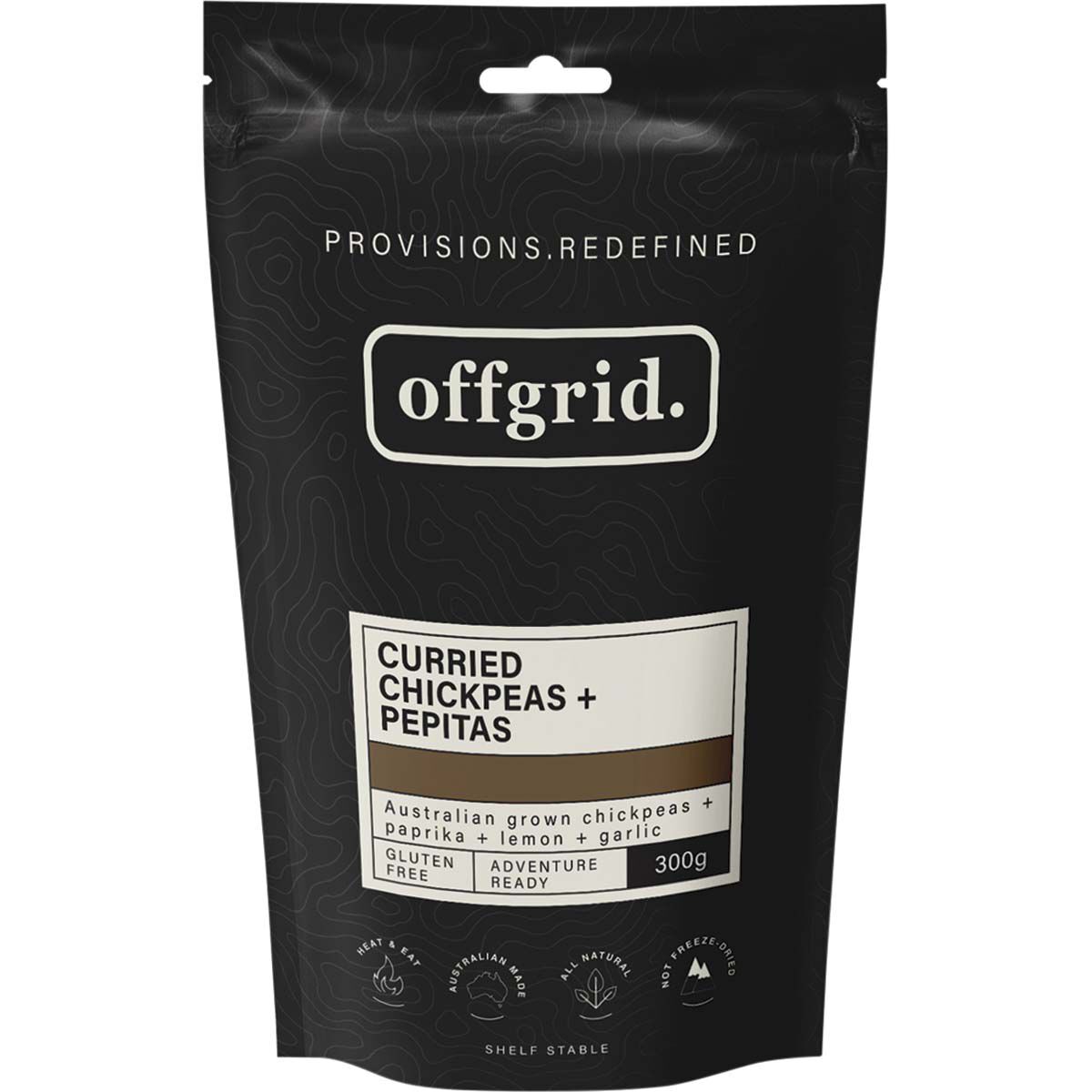 Offgrid Curried Chickpeas and Pepitas Heat and Eat Meal 300g, , bcf_hi-res