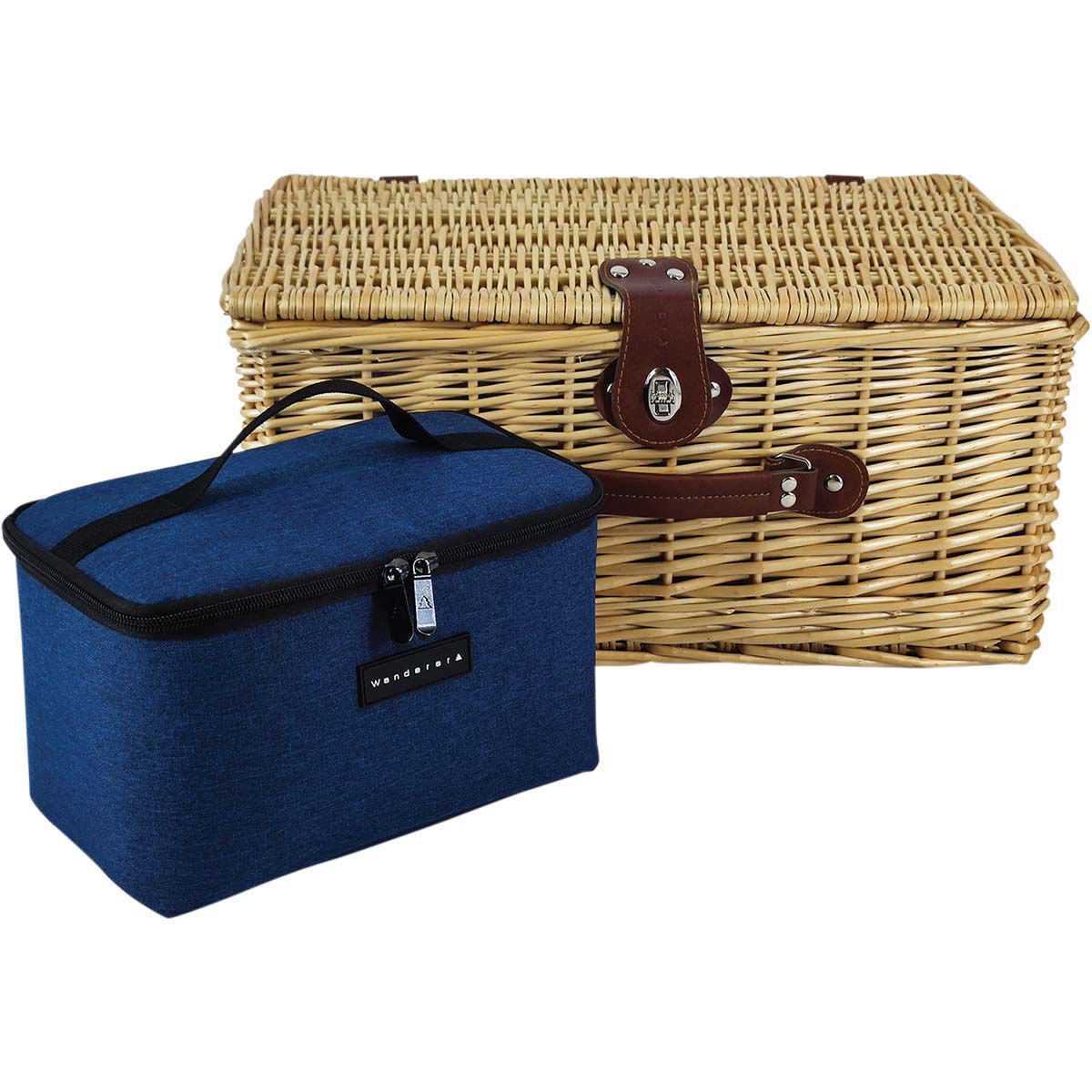 Wanderer 4 Person Wicker Picnic Basket BCF