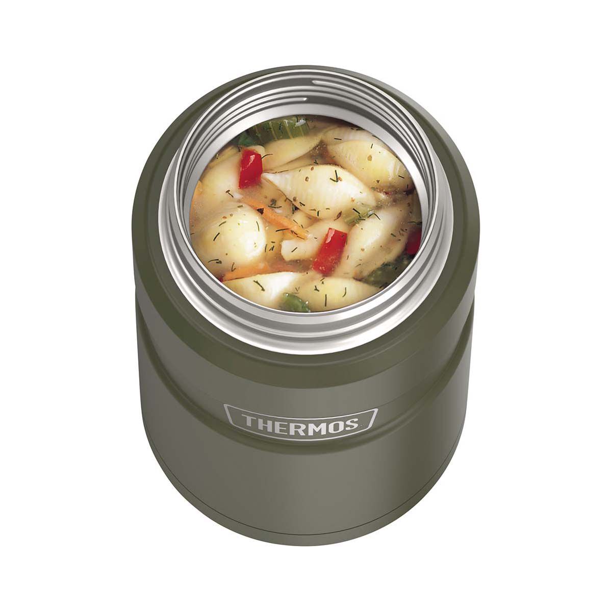 Thermos King Vacuum Insulated Food Jar 710ml Matte Army, , bcf_hi-res
