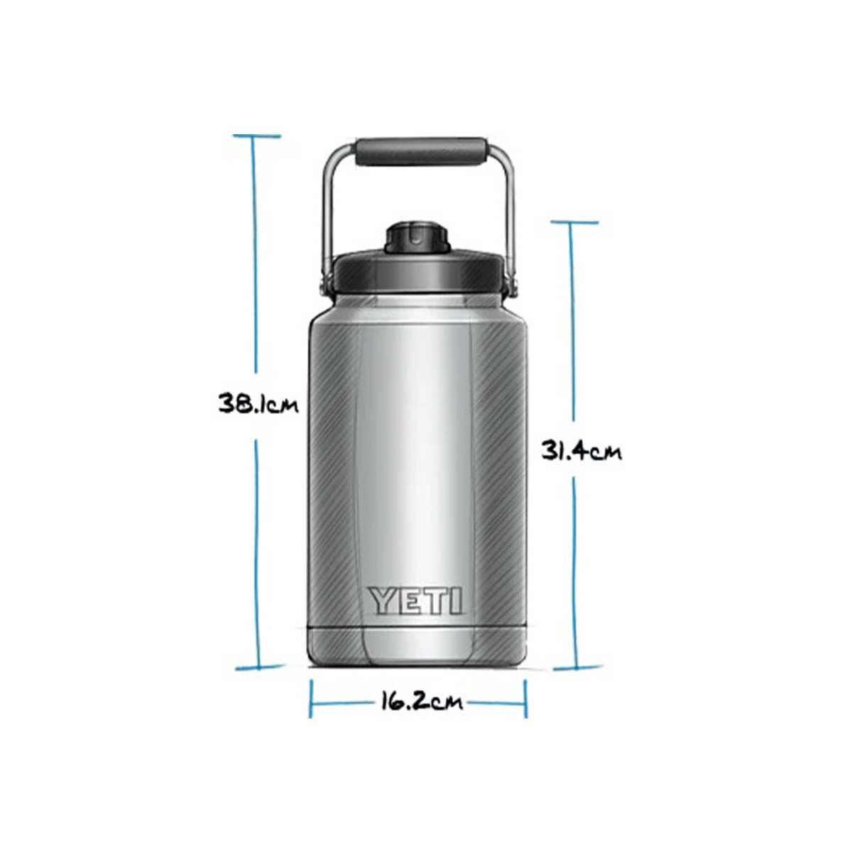 YETI Rambler&reg; One Gallon Jug 3.7L Black, Black, bcf_hi-res