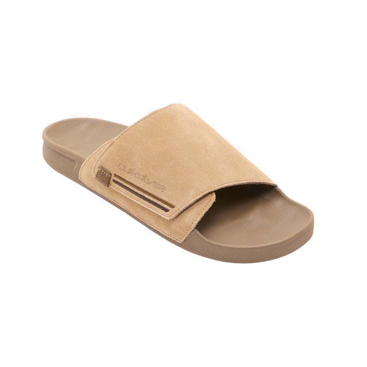 Quiksilver Men&rsquo;s Sunset Suede Slides Tan 8, Tan, bcf_hi-res