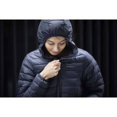 Macpac Women's Uber Light Long Jacket, Black, bcf_hi-res