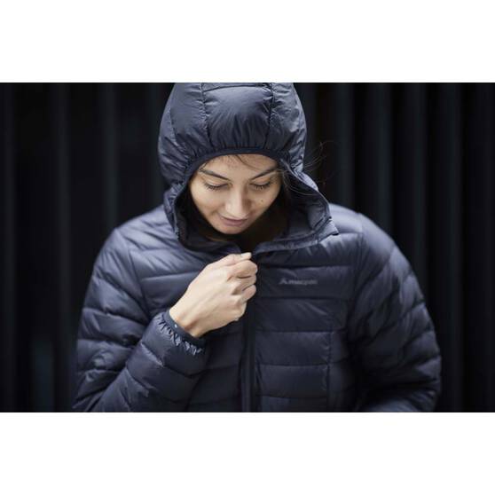 Macpac Women's Uber Light Long Jacket, Black, bcf_hi-res